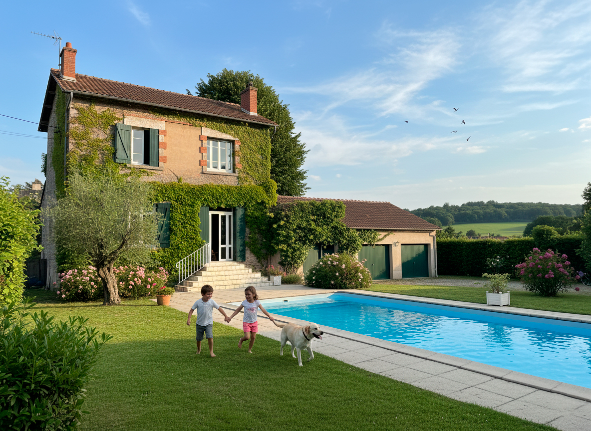 Maison familiale avec piscine en Haute-Garonne - Image d’illustration France Propriétés