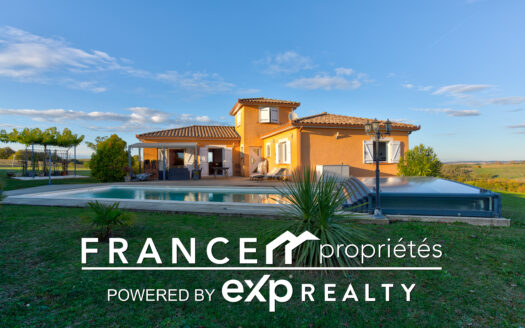 Maison à proximité de Carbonne T4/5 avec piscine – Vue dominante sur les Pyrénées