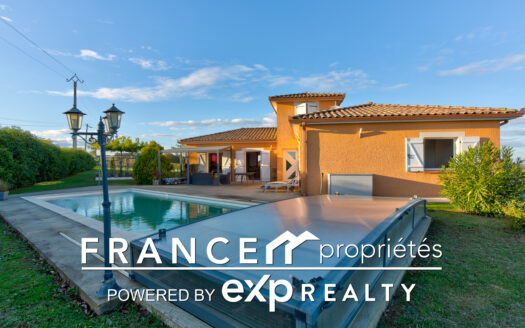 Maison à proximité de Carbonne T4/5 avec piscine – Vue dominante sur les Pyrénées