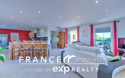 Maison à proximité de Carbonne T4/5 avec piscine – Vue dominante sur les Pyrénées